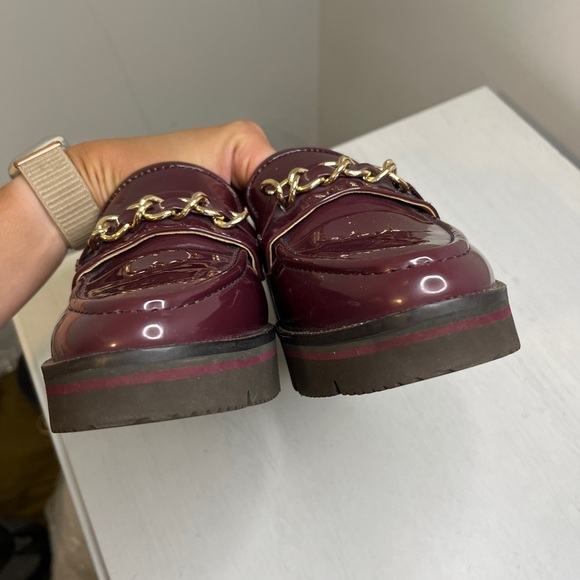 Alex Marie Patent Burgundy Eva Platform Loafers Size 8.5 Academia Preppy - Picture 7 of 12